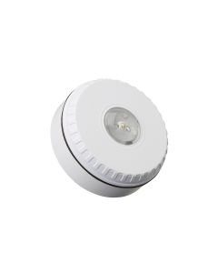 Cooper Fulleon Conventional Solista LX Ceiling, White Shallow Base, Red Flash