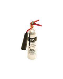 TG Firepower 2kg Co2 AIS/H, Polished Alloy, Stainless Steel, Fire Extinguisher