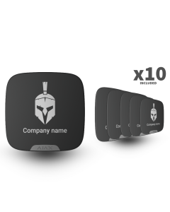 Ajax Brandplate for StreetSiren DoubleDeck (10pcs) ASP - Black