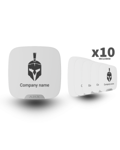 Ajax Brandplate for StreetSiren DoubleDeck (10pcs) ASP - White