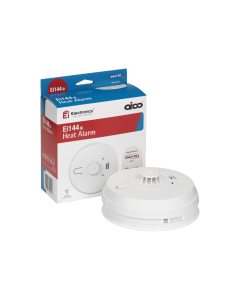Aico Ei144e Heat Alarm, Mains Powered 9V Alkaline Battery Back Up