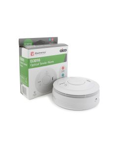 Aico EI3016 Optical Smoke Alarm, Mains Powered 10-year Lithium Battery Back Up
