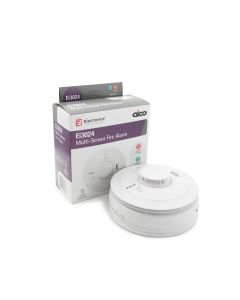Aico EI3024 Multisensor Alarm, Mains Powered 10-year Lithium Battery Back Up