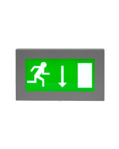 Exi-LED wall mounted exit sign, white finish