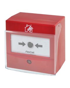 Firecell Red Manual Call Point FC-200-003 including Cover, Radio Base & Batteries, Apollo Style