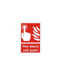 Fire Alarm Sign, Large, Self Adhesive