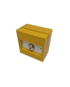 KAC Yellow Manual Call Point, 2 Position, Trapped Keyswitch