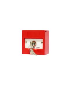 KAC Red Manual Call Point, 3 Postion, Trapped Keyswitch