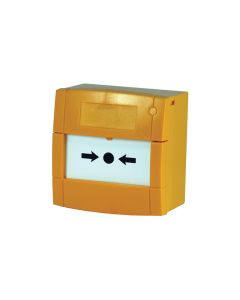 KAC Yellow Manual Call Point, NO/NC Contacts, Resettable Element