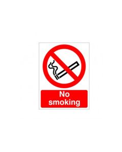 No Smoking Sign, Rigid Plastic