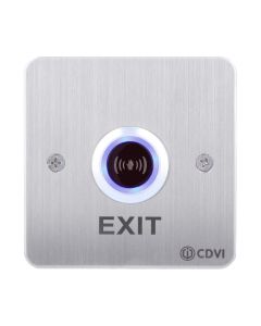 CDVI RTE-IRF Infrared exit device, square with EXIT logo, flush mount