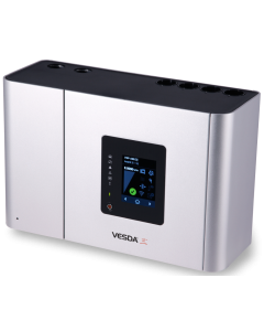 Vesda-E VEU VEU-A10 Detector, 4 Pipe, 1 Area with 3.5" Display - Silver
