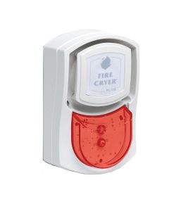 Vimpex Fire-Cryer Plus, White Voice Sounder, /w Red Beacon