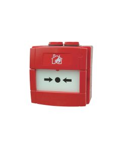 KAC Red Weatherproof Manual Call Point, Savwire, Resettable Element