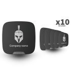 Ajax Brandplate for StreetSiren DoubleDeck (10pcs) ASP - Black