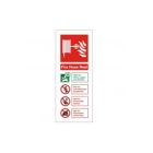 Fire Hose Reel Fire Extinguisher Identification Sign, Rigid Plastic