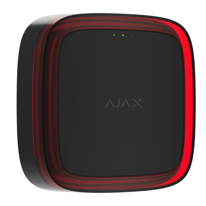 Ajax EN54 FireProtect (VAD) Jeweller - Black Body, Red Flash